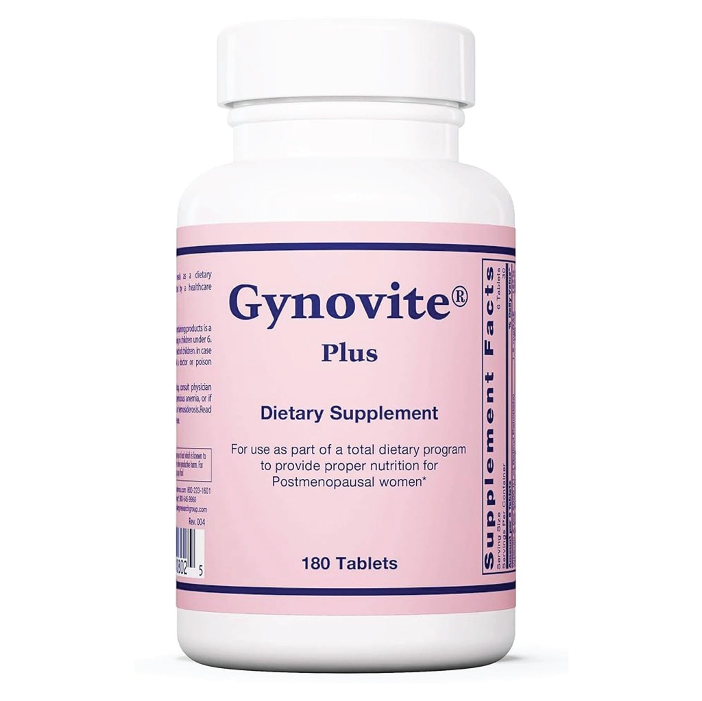 Optimox Gynovite Plus - Women’s Multivitamin & Multimineral Supplement - Postmenopausal Support with Magnesium, Vitamin D3, Biotin & Digestive Enzymes - 30 Servings - 180 Count
