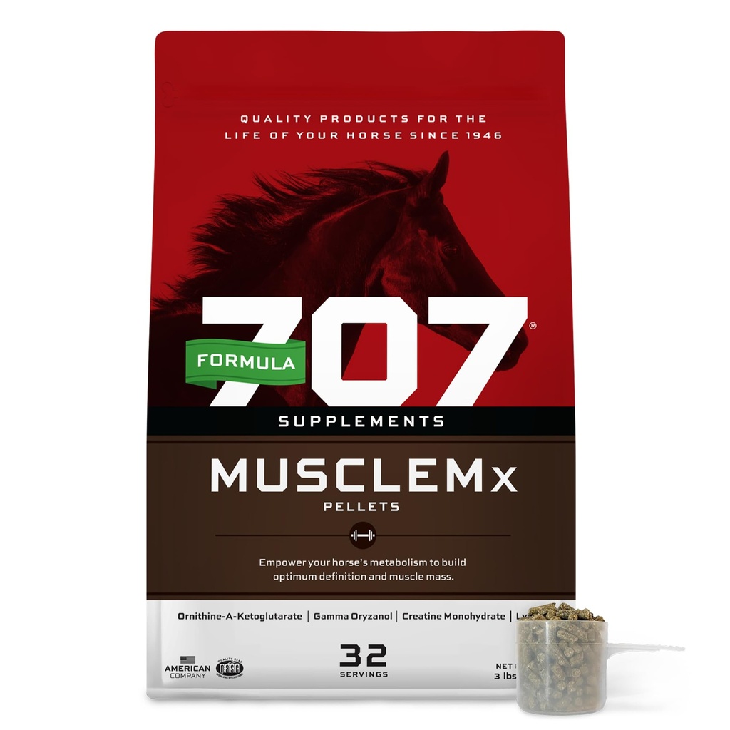 Formula 707 MuscleMx Muscle Supplement for Horses, 3 lb, 32 Servings