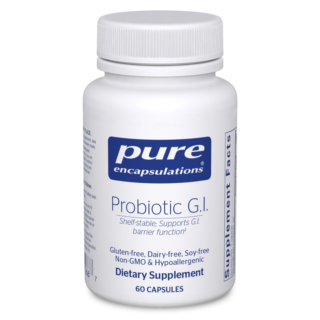Pure Encapsulations Probiotic G.I. - Shelf Stable Probiotic for Intestinal Health & Gastrointestinal Support - mit Lactobacillus & Bifidobacterium - 60 Kapseln