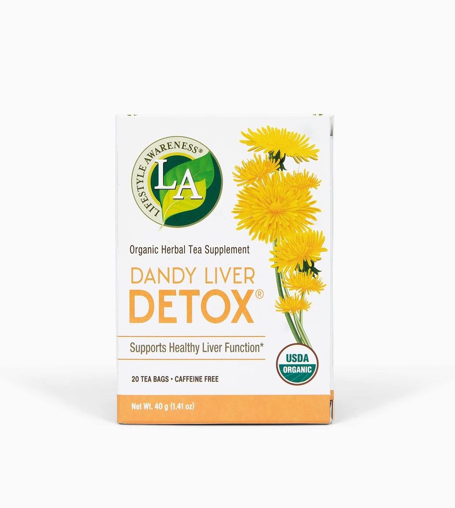 Lifestyle Awareness Tees, Koffeinfreier Dandy Liver Detox Tee, 20 Count