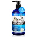 Alaskan Lachsöl für Hunde & Katzen (8.8 oz) - Pure Omega 3 Fischöl mit Omega 6 Fettsäuren, EPA & DHA - Anti-Entzündung für Hunde Haut und Mantel - Natürliche Pet Joint, Immune, Brian &amp; Heart Supplement