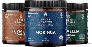 REVITALIZE Trio - Turmeric C3 Complex, Boswellia Complex, Organic Moringa - Immunitätsunterstützung, Detox, Liver & Verdauungsunterstützung
