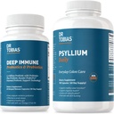 Dr. Tobias Deep Immune Probiotics & Prebiotics und Psyllium Daily, unterstützt Verdauungs-Gesundheit, Gut Immun-Funktion, Tägliche Faser-Ergänzung zur Unterstützung von Colon Health mit 4.4. Billing CFU