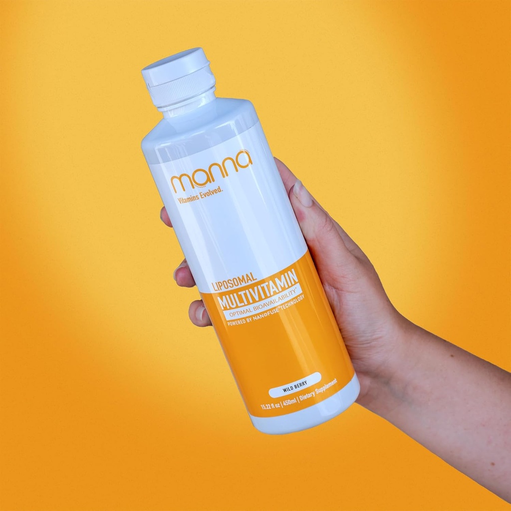 Manna Vitamins Evolved Liposomal Multivitamin - Täglich Multivitamin liefert 20 Vitamine und Mineralien - Multivitamine für Männer und Frauen - fördert Immunsystem, unterstützt Energie und Stoffwechsel 3 Pack