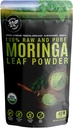 100% Raw und reine Moringa Blatt Pulver. Bio Certified Moringa Leaf. Natürliche Superfood mit essentiellen Aminosäuren, Antioxidantien und Omega 3, 8 Unzen reaktionsfähige Tasche.