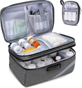 Trunab Medizin Aufbewahrungstasche mit Kombinationsschloss, abschließbare Pillen Flasche Organizer, Reisemedizin Tragetasche für Medizin Box, Rezept, Vitamine, Ergänzungen oder medizinische Versorgung