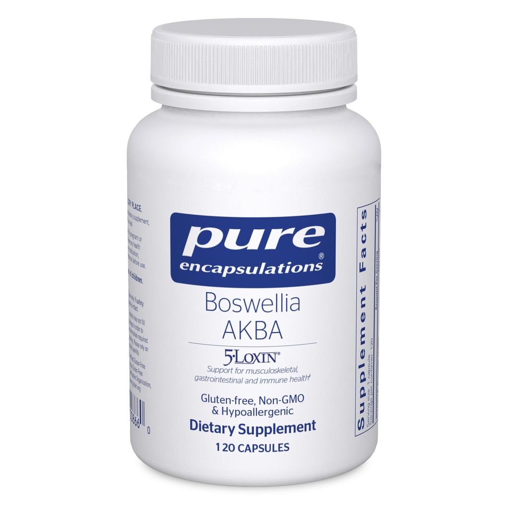 Pure Encapsulations Boswellia AKBA - Unterstützt Joint Health, Colon, Immunsystem, Gastrointestinal Tract & Cell Health* - mit 5-LOXIN Boswellia Extract - Vegan & Non-GMO - 120 Kapseln