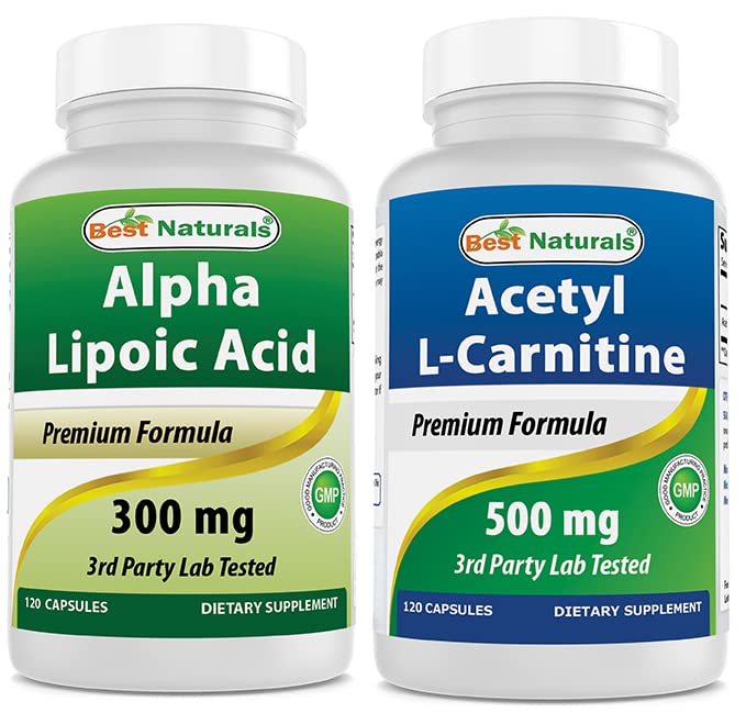 Best Naturals Alpha Lipsäure 300 mg & Acetyl L-Carnitin 500 Mg