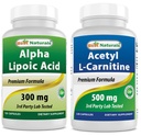 Best Naturals Alpha Lipsäure 300 mg & Acetyl L-Carnitin 500 Mg