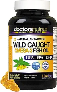 Natural Wild Caught Omega 3 DPA-EPA-DHA Fischöl - 90 Softgel
