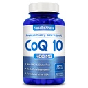 CoQ10 400mg Kapseln | Vegan Friendly Coenzym Q10 400mg pro Servieren von Easy Absorption Ubiquinone Ergänzung für Haut Herz und Energie Unterstützung | Made in the USA in cGMP Einrichtungen (100 Servierungen)