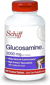 Schiff Glucosamin mit Hyaluronsäure, 2000mg Glucosamin, Joint Care Supplement hilft Lubricate & Protect Joints*, 150 Count (Pack von 2)