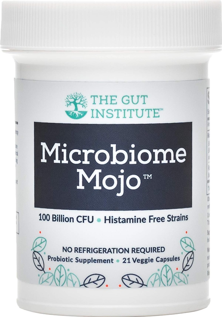 Microbiome Mojo 2-in-1 High Potency Probiotics - 100 Billion CFUs Plus 500 Millionen lebensfähig Bodenbasierte Probiotika pro Kapsel - 21 Count - Keine Kühlung erforderlich - Made in USA