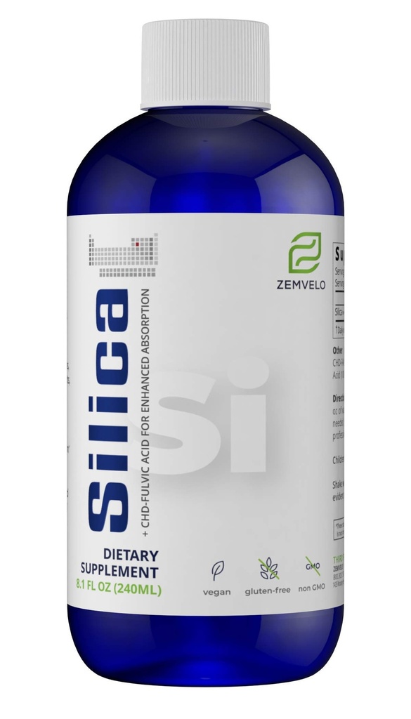 Liquid Ionic Silica - Haar, Haut und Nägel Ernährung | Collagen Unterstützung | Gemeinsame Unterstützung für Gesundheit Tendons & Cartilage | 8 oz, 48 Tage Versorgung