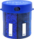 XL Ergänzung Pill Dispenser Flasche, 7 Kompartment, Labels, Easy Open, Anti-Mixing, UV-geschützter Organizer, Extra Large Monthly Vitamin, Monster Fit Medication Holder (Cobalt Blue, Large)