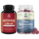 Bundle von Himbeere Ketone, Grüner Tee Extrakt & Afrikanische Mango-Mischung und extra Stärke Zink-Gummi für Erwachsene - Potent Zutaten, um Gewicht zu beschleunigen, Gluten und Gelatine kostenlos
