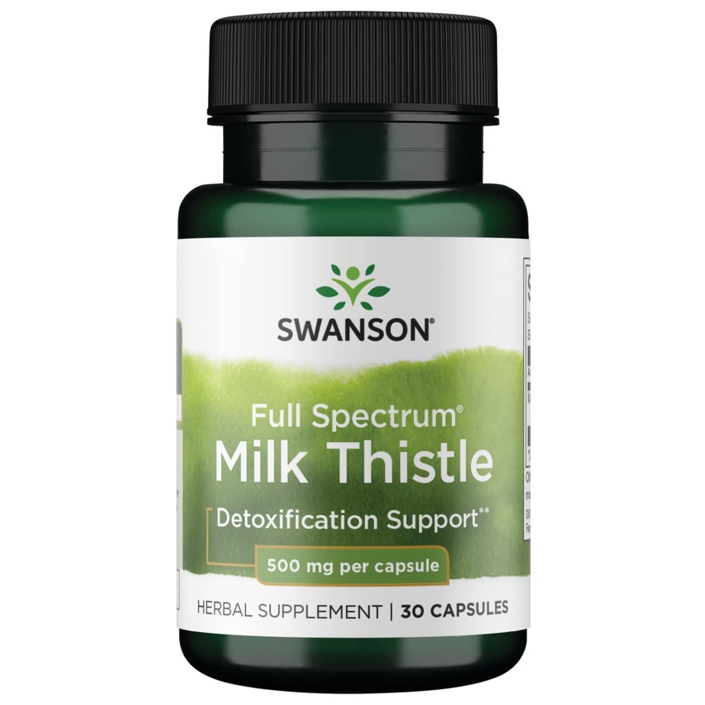 Swanson Vollspektrum Milchdistel 500 Milligramme 30 Kapseln