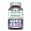 Erstaunliche Formeln Melatonin Fast Dissolving Supplement | 60 Mg pro Portion | Mixed Berry Flavor | 60 Tabletten | Non-GMO | Gluten-Free | Made in USA