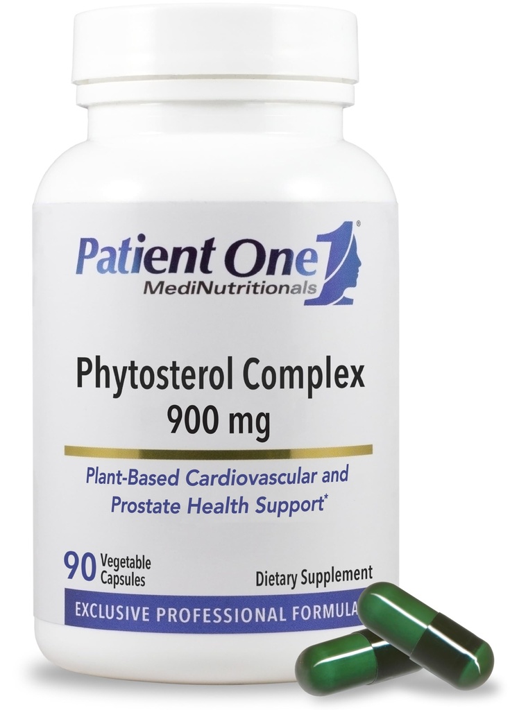 Patient One Phytosterol Complex 900 mg | Supplement zur Unterstützung von Herz-Gesundheit und gesunden Lipid-Mebolismus* | mit Pflanzen-Sterole | 90 Kapseln