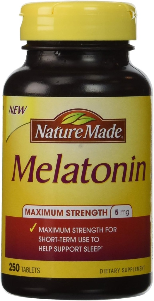 Natur Made® Melatonin 5 Mg., 250 Tabletten