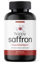 Ultra6 Nutrition Happy Saffron Supplements - 100% Pure Saffron Extract Ergänzung für Augengesundheit Unterstützung - Mood Enhancer für Damen und Herren (90 Servierungen)