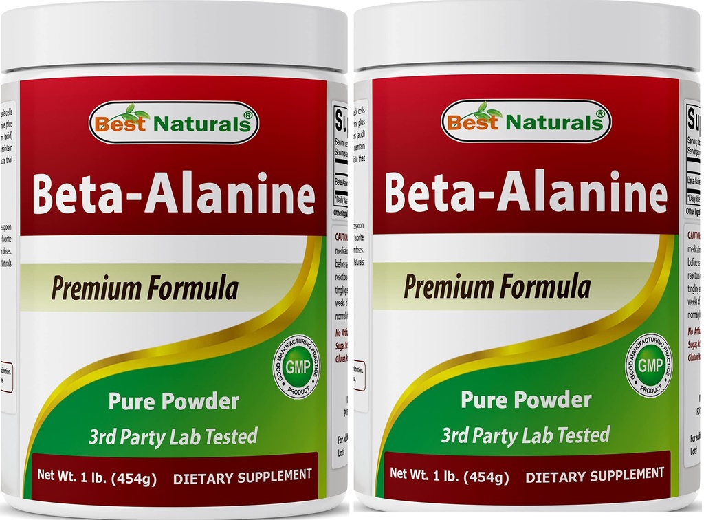 Beste Natur Beta Alanine reines Pulver 1 Pfund (1 LB (Pack von 2))