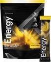 Energy | Natural Energy & Focus Supplement | mit Carnosyn®, Ashwagandha, L-Arginin, Theobromine | Zero Sugar, 5 Kalorien, 120mg Koffein | 15 Stick Packs für Mental & Physical Boost | Lemon
