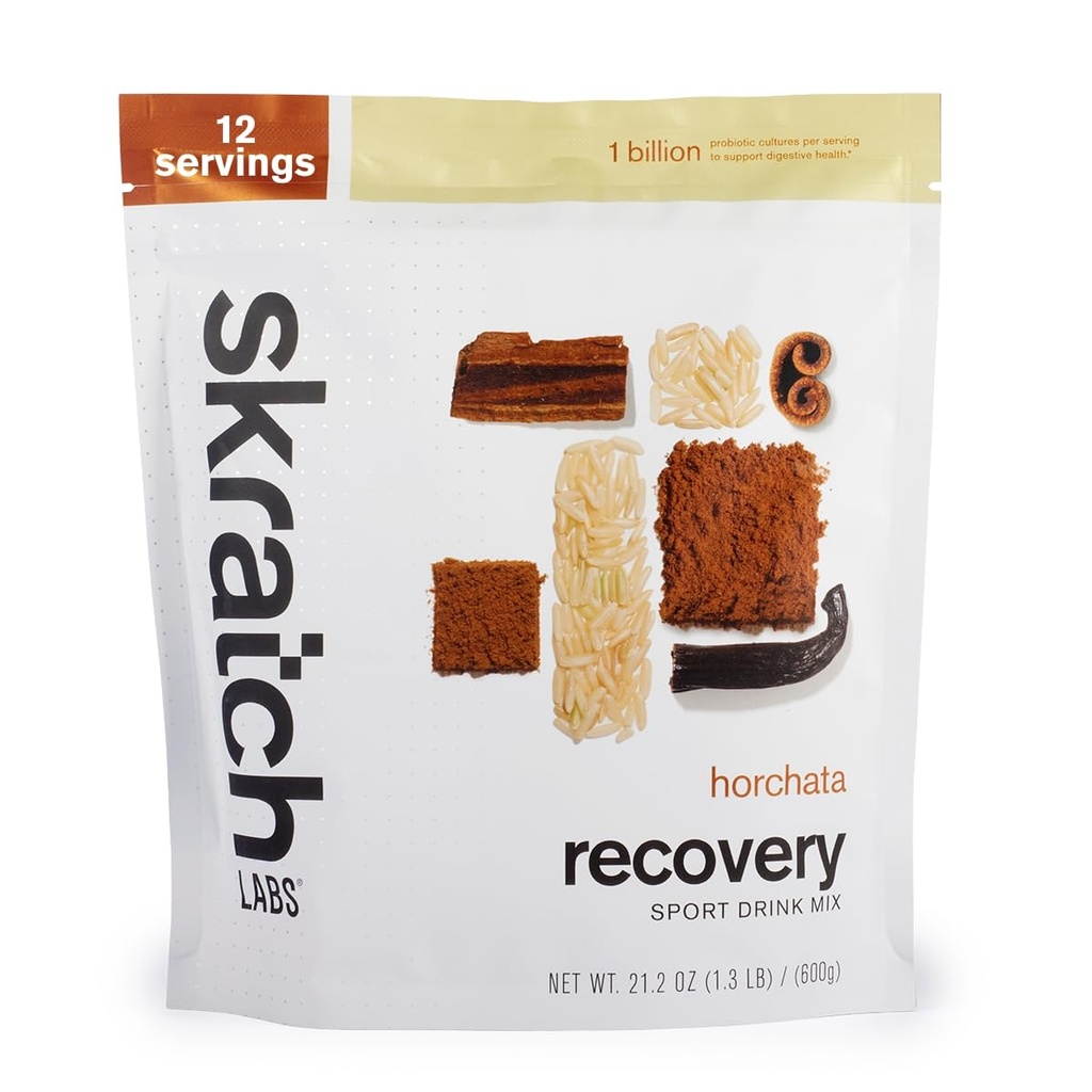 Stschkrats Post Workout Recovery Drink Mix mit Horchata, (21,2 oz, 12 Servierungen) mit Vollmilchprotein von Casein und Whey und Probiotics, Glutenfrei, Kosher, Vegetarisch