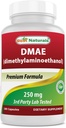 Best Naturals DMAE Supplement 250 mg 180 Kapseln - Dimethylaminoethanol Bitartrate