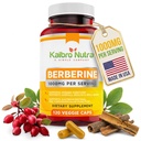Kaibro Nutra Berberine Supplement 1000mg, Berberine HCL für Immunsystem, Glucose-Unterstützung, Circulatory & Gastrointestinal Health, Vegan & Gluten-Free, 120 Kapseln