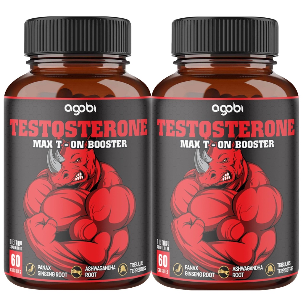 2 Packungen 60 Kapseln - 11 Kräuter kombiniert mit Ginseng, Ashwagandha, Tribulus & More.