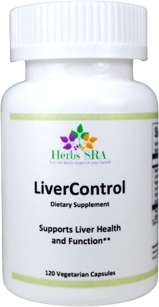 LiverControl - Nahrungsergänzung mit Burdock Root, Papaya Seed und Choline für Liver Detox und Gesundheit, 120 Veg Caps, Made in USA