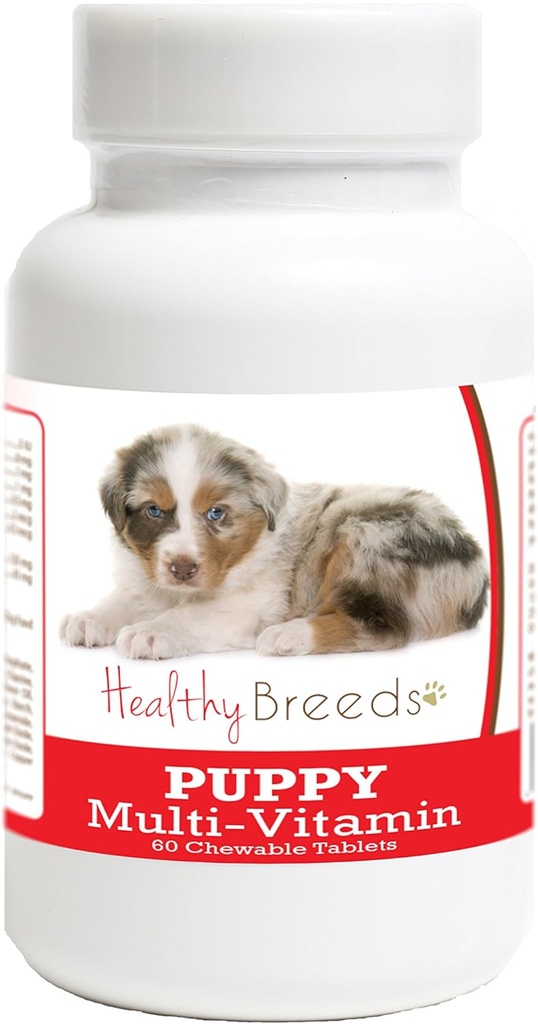 Healthy Breeds Australian Shepherd Puppy Dog Multivitamin Tablet 60 Count