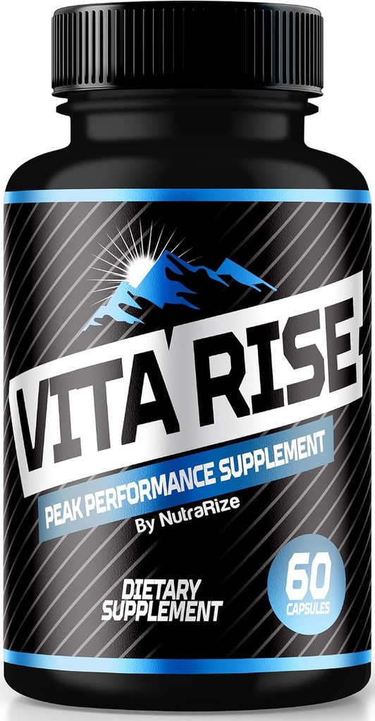 Vita Rise Pillen für Männer, offizielle Vita Rise Peak Performance Supplement, Alle natürlichen männlichen Kapseln für allgemeine Gesundheit und Wellness Unterstützung, Vita Rise Pro Tablets, VitaRise (60 Kapseln)