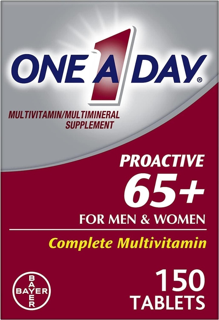 Eines Tages Proactive 65 Plus Multivitamine für Männer und Frauen, 150 Tabletten (Pack von 2) von One-A-Day