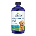 Nordic Naturals Pet Cod Liver Oil, Unflavored - 16 oz - 1048 mg Omega-3 pro Teelöffel - Fischöl für Hunde mit EPA & DHA - fördert Haut, Mantel, & Immune Gesundheit