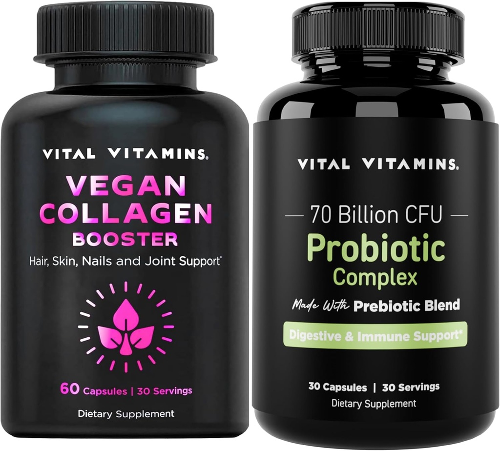Vital Vitamine Vegan Collagen Booster + Probiotic Complex