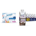 Juven Therapeutic Nutrition Drink Mix Powder for Wound Healing Support & Ensure Max Protein Nutrition Shake mit 30g Protein