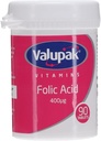 Valupak Vitamine Ergänzungen Folsäure 400mg 90 Tabletten