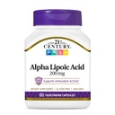 21st Century Healthcare Alpha Liponsäure 200 mg, 60 Graf Vegetarische Kapseln