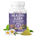 Healthy Sleep - 10 REM Inducing Ingredients - Supports All Stages of Deep Rest - Can't Sleep - Restless - Melatonin - Valerian - Chamomile - Theanine - GABA - Hops - Lemon Balm - 120 Count