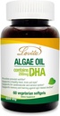 Lovita Algae Öl, Pflanzenbasierte DHA Alternative zu Fischöl, Vegan Omega 3 mit DHA 200 mg, 60 Vegetarische Softgele