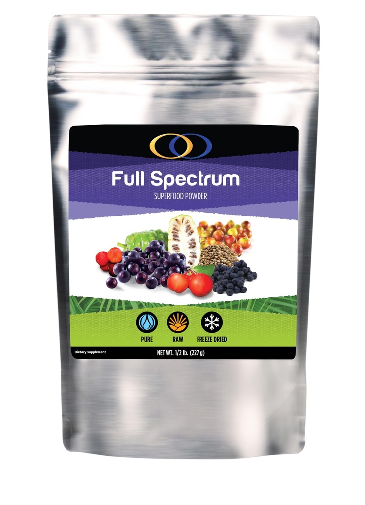 Optimally Organic Raw Freeze Getrocknetes Full Spectrum Superfood Pulver - Immunsystem & Verdauungsunterstützung