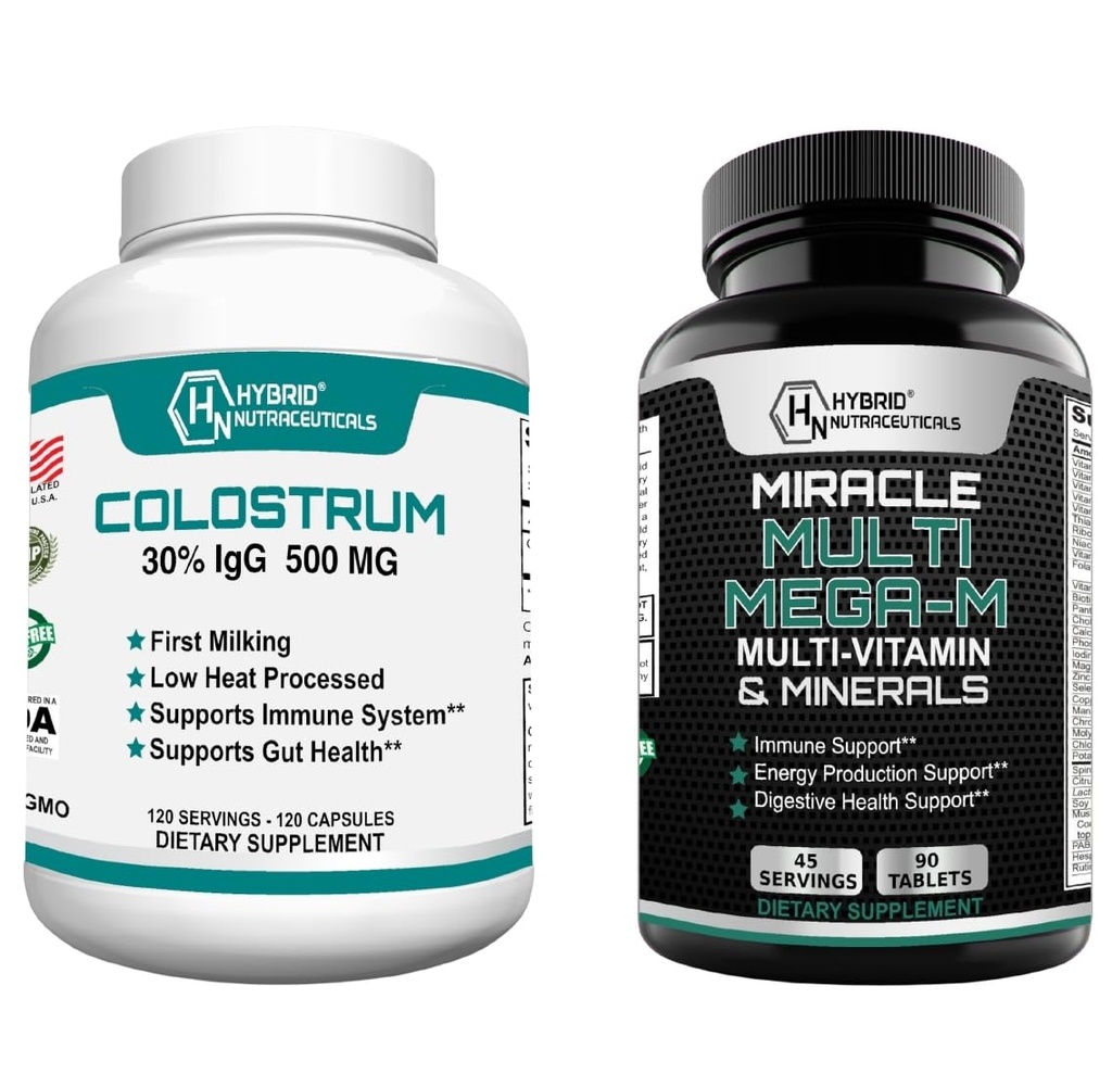 Immunsystemunterstützung: Bovine Colostrum & MiracleMulti MEGA