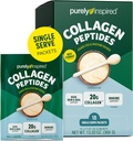 Rein inspiriertes Collagen-Pulver, 18 Single Serve Packets, Unflavored - 20g Collagen Peptides Protein-Pulver für Frauen & Männer - Grass-Fed & Weide Raised - Glutenfrei, Paleo & Keto-Friendly