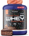 Ultimate Nutrition Prostar Whey Protein Powder Isolate, Chocolate Birthday Cake - Low Carb, High Protein Powder Shake für Muskelaufbau & Recovery - Low Sodium, Low-Fat & Keto Friendly - 5,28 lbs Tub