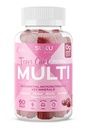 SUKU Teen Girl Multivitamin Gummis – Vitamine A, B12, C, D3, E, Biotin & Zink – Zuckerfreie vegetarische Ergänzung für Haut, Energie, Immun- & Knochengesundheit – Cherry Flavor – 60 Count