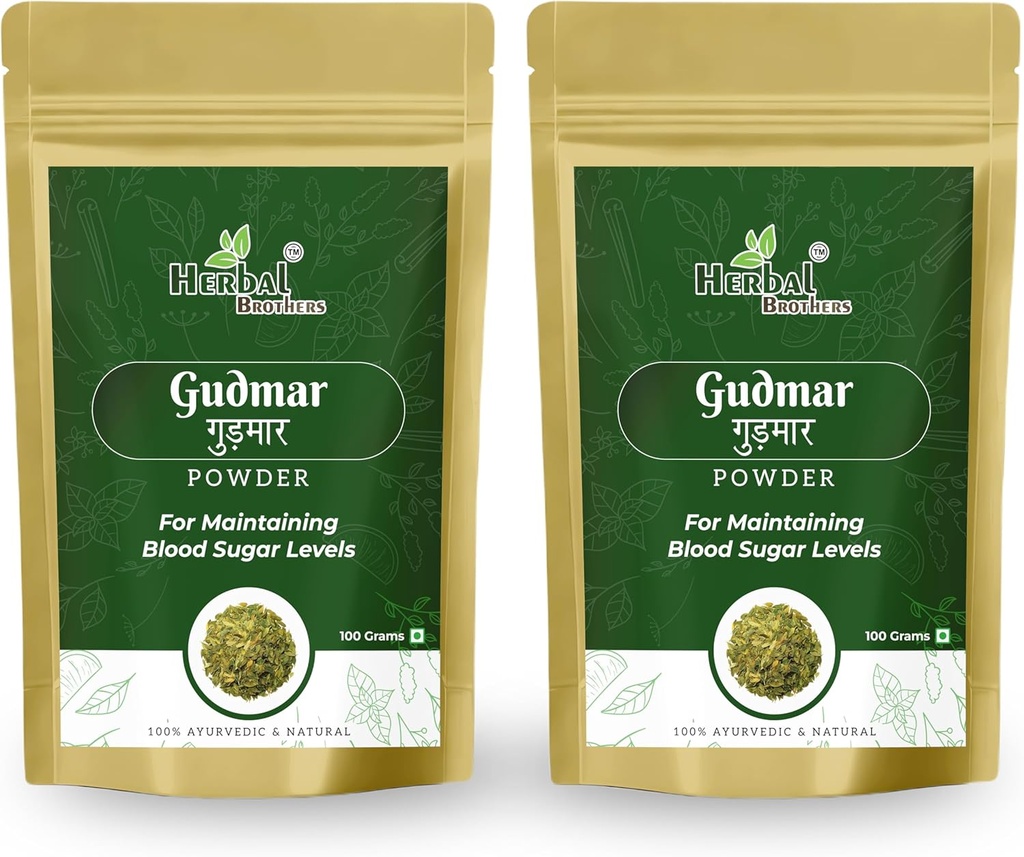 Gudmar Powder/Churn - ein Ayurveda-Pulver angereichert mit essentiellen Nährstoffen (100 gm) Packung von 2