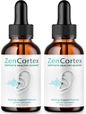 (2 Pack) Zencortex For Tinnitus Relief - Offizielle Formel - Zencortex Tropfen für Ohren, Zen Cortex 24 Tinnitus Drops Liquid Supplement Bewertungen, Zen Cortex Hörgerät Formel, Zencortex Oral (4oz)